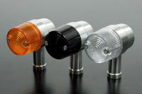 汎用アルミ削り出しウインカーセット(Bタイプ/オレンジレンズ/M10メネジ)