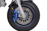 アルミビレット4POTキャリパーフロントセット(ブルー)