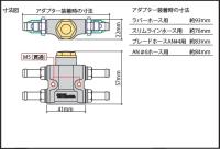 インラインサーモユニットキット(#4ブレードホース)(ブラック)