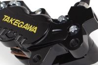 アルミビレット4POTキャリパー(右用　ブラック)