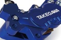 アルミビレット4POTキャリパー(左用　ブルー)