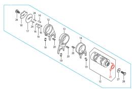 シフトドラムASSY.(SP武川製リターン5速ミッション用)